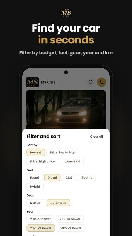 MS Cars screen 3
